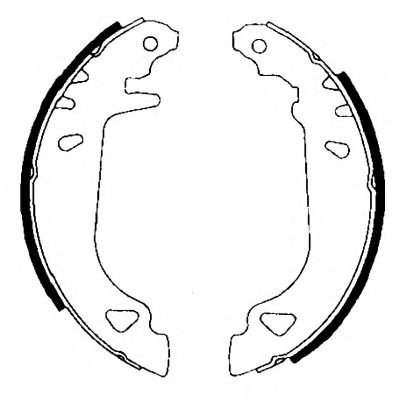 комплект спирачна челюст 8DB 355 001-011