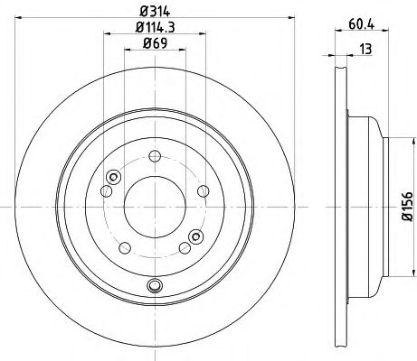 спирачен диск 8DD 355 122-471