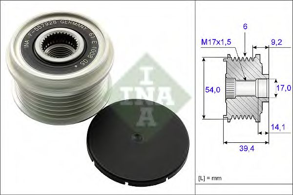 механизъм за свободен ход на генератор 535 0151 10