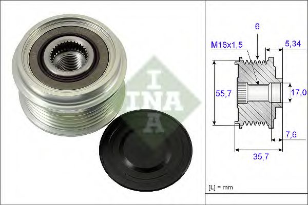 механизъм за свободен ход на генератор 535 0077 10