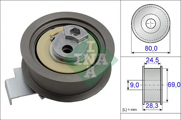 обтяжна ролка, ангренаж 531 0840 10