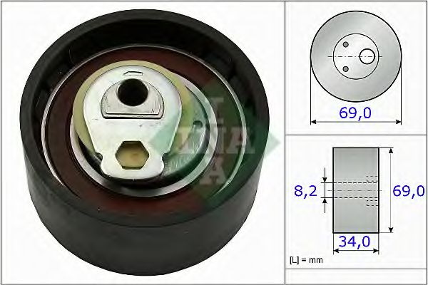 обтяжна ролка, ангренаж 531 0505 10