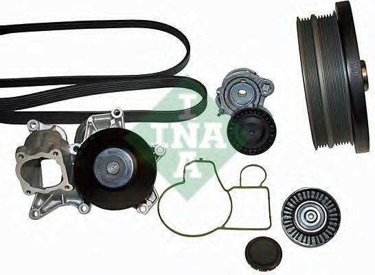 водна помпа + комплект пистови ремъци клиновидно оребряване 529 0021 30