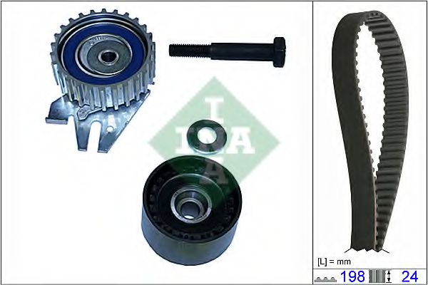 комплект ангренажен ремък 530 0626 10