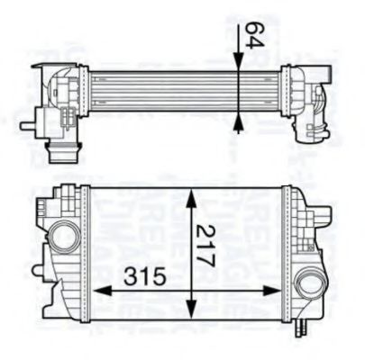 интеркулер (охладител за въздуха на турбината) 30534