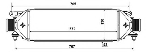 интеркулер (охладител за въздуха на турбината) 30752