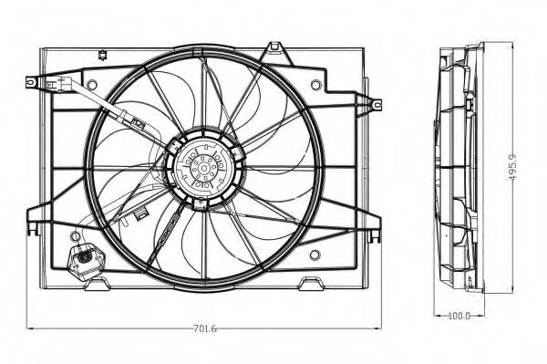 вентилатор, охлаждане на двигателя