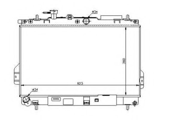 радиатор, охлаждане на двигателя 53362