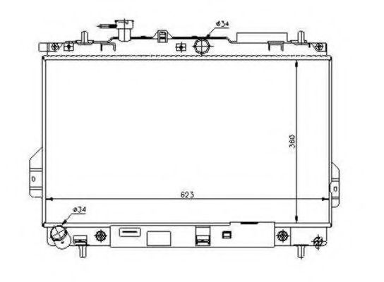 радиатор, охлаждане на двигателя 53363