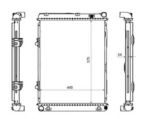 радиатор, охлаждане на двигателя 53866