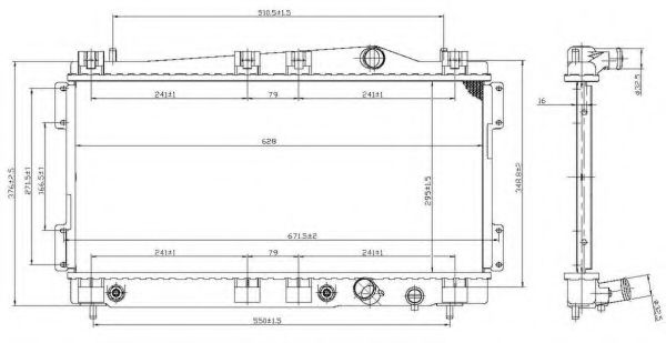 радиатор, охлаждане на двигателя 53955