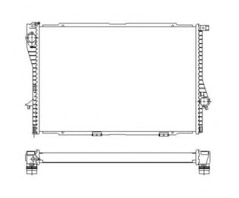 радиатор, охлаждане на двигателя 55322