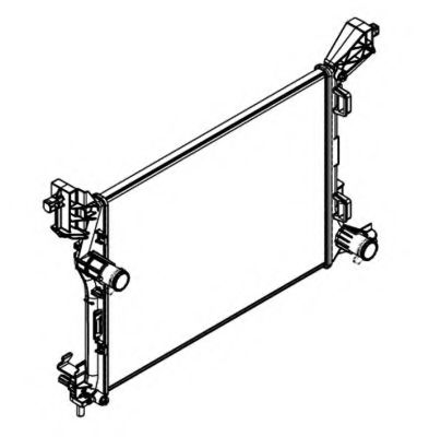 радиатор, охлаждане на двигателя 58423