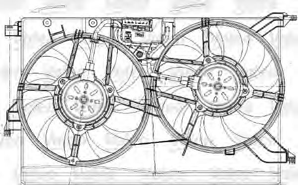 вентилатор, охлаждане на двигателя 696020