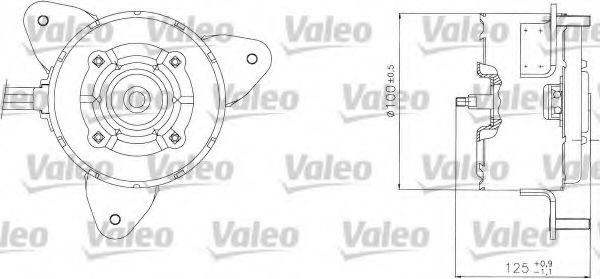 електромотор, вентилатор на радиатора