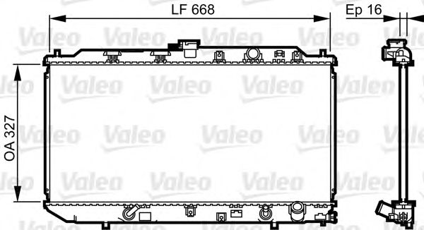 радиатор, охлаждане на двигателя 730417