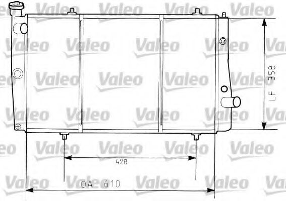 радиатор, охлаждане на двигателя 730634