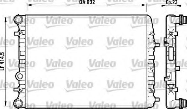 радиатор, охлаждане на двигателя 732862