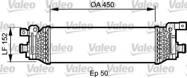 интеркулер (охладител за въздуха на турбината) 818797