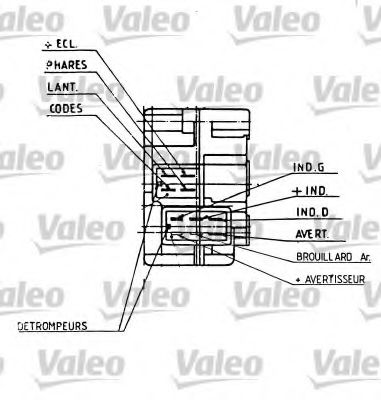 превключвател на кормилната колона 251275