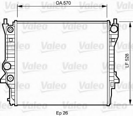 радиатор, охлаждане на двигателя 734704