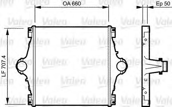 интеркулер (охладител за въздуха на турбината) 818776