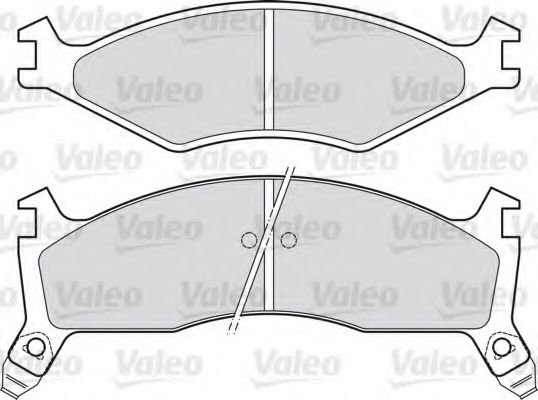 комплект спирачно феродо, дискови спирачки 598838