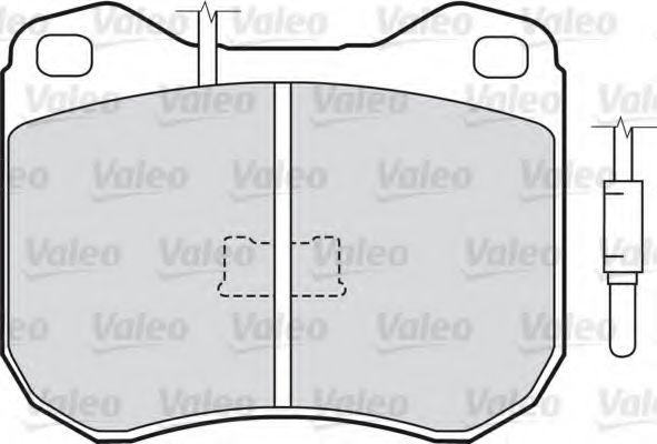 комплект спирачно феродо, дискови спирачки 598178