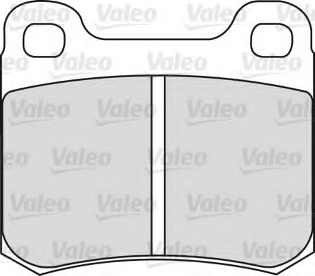комплект спирачно феродо, дискови спирачки 598105