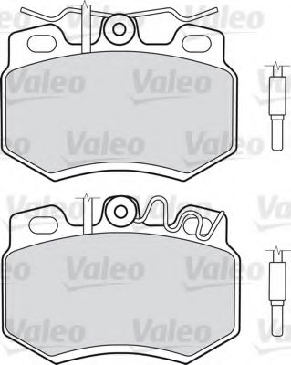 комплект спирачно феродо, дискови спирачки 598119