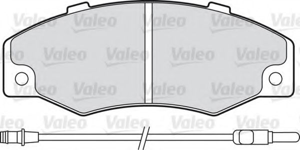 комплект спирачно феродо, дискови спирачки 598082