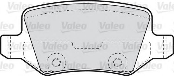 комплект спирачно феродо, дискови спирачки 598583