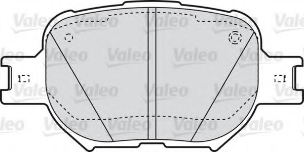 комплект спирачно феродо, дискови спирачки 598827