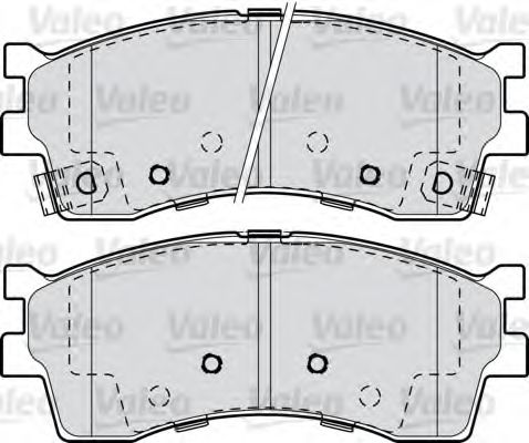 комплект спирачно феродо, дискови спирачки 598910