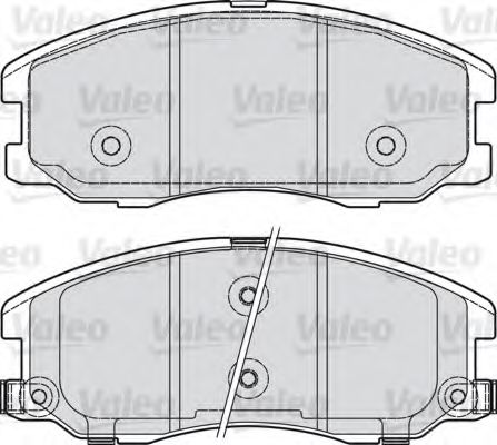 комплект спирачно феродо, дискови спирачки 598942