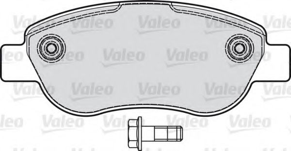 комплект спирачно феродо, дискови спирачки 598773