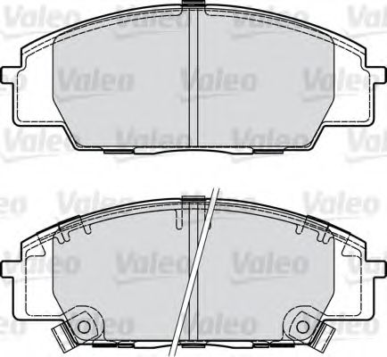 комплект спирачно феродо, дискови спирачки 598907