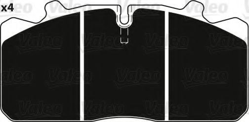 комплект спирачно феродо, дискови спирачки 882230