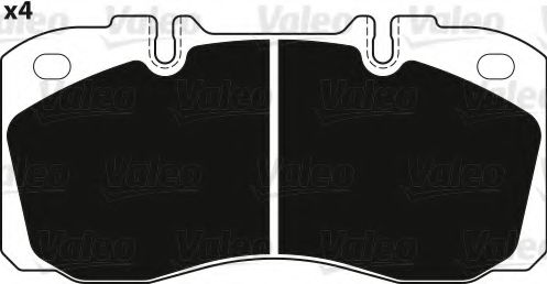 комплект спирачно феродо, дискови спирачки 882235