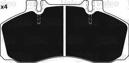 комплект спирачно феродо, дискови спирачки 882242