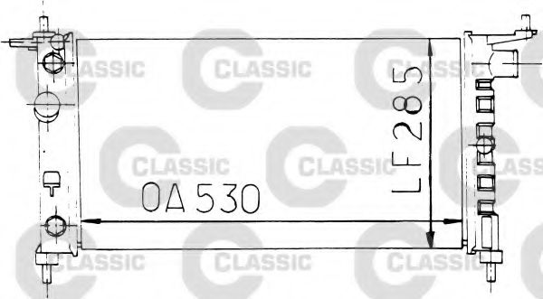 радиатор, охлаждане на двигателя 231178