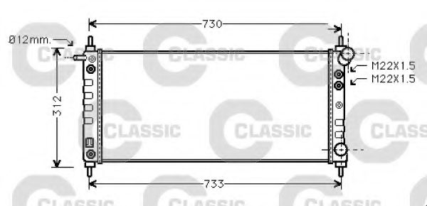 радиатор, охлаждане на двигателя 234387