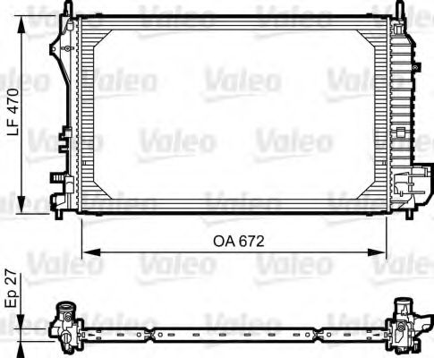 радиатор, охлаждане на двигателя 735131