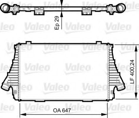 интеркулер (охладител за въздуха на турбината) 818721