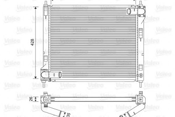 радиатор, охлаждане на двигателя 701583