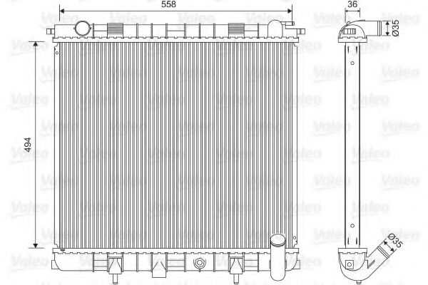 радиатор, охлаждане на двигателя 701599