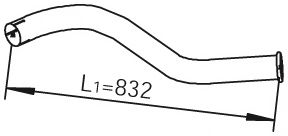 изпускателна тръба 28655