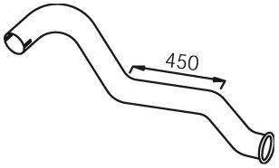 изпускателна тръба 28703