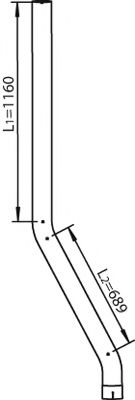 изпускателна тръба 28730