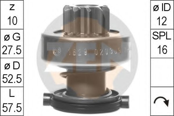 механизъм със свободен ход (бендикс), стартер